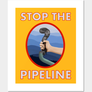 Stop The pipeline Posters and Art